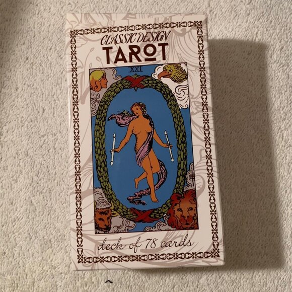 CLASSIC DESIGN RYDER WAITE TAROT CARDS WITH GUIDE BOOK - Picture 1 of 4